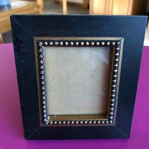 NWT - Black Wood Gold Brad Look 2” x 2 1/2” Frame